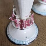 Pair of slip soliflores – Art Nouveau, late 19th century