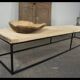 Table basse en sycomore 19ème