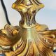 Chic bronze lamp with vintage gold patina