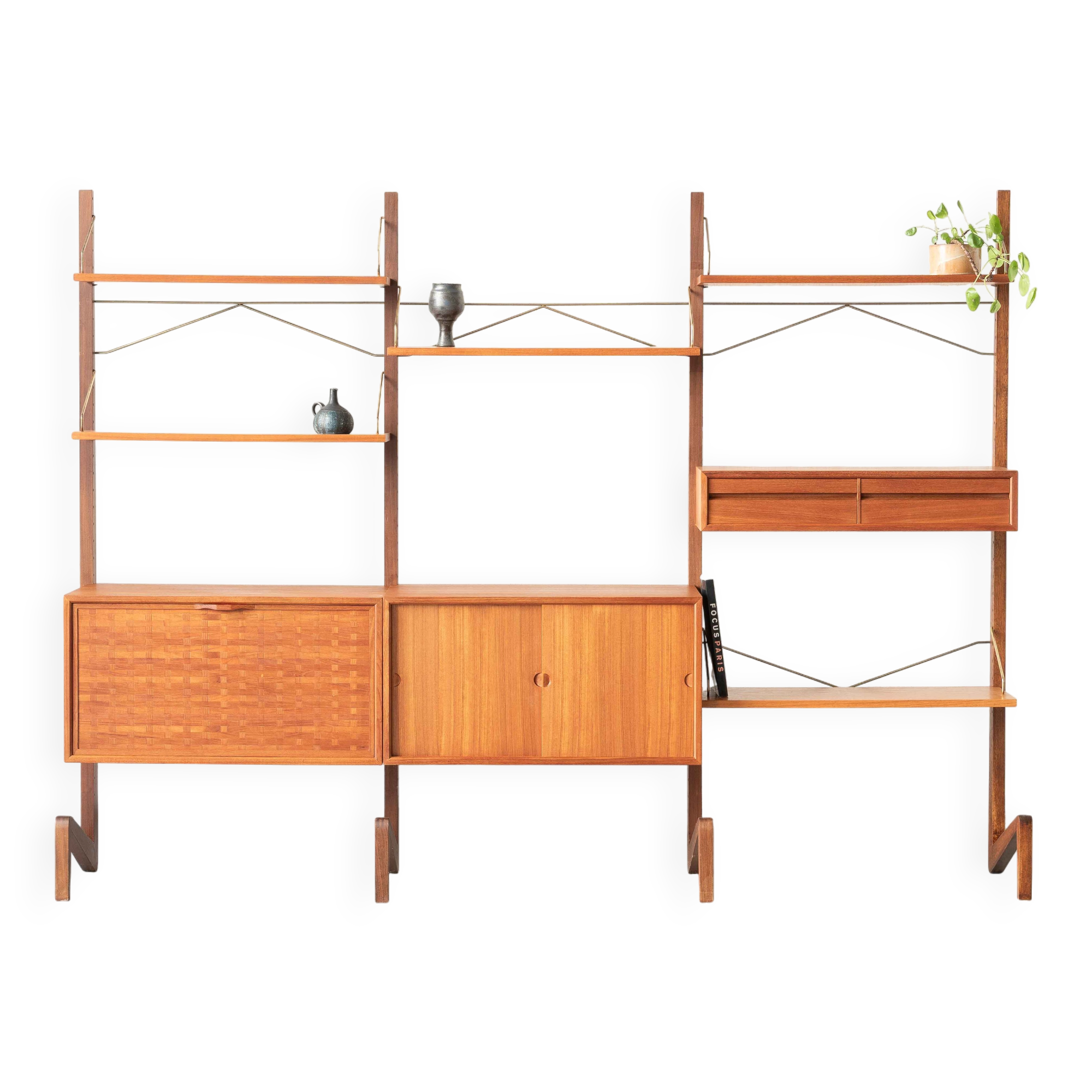 Freestanding wall unit by P. Cadovius, Denmark, 1960's