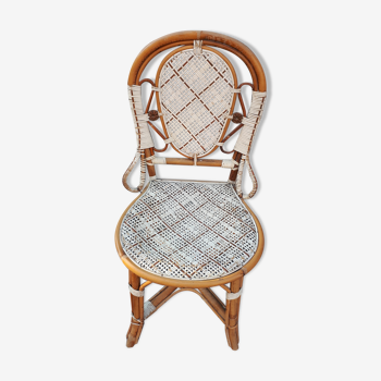 Chaise bistrot en rotin Perret et Vibert Paris