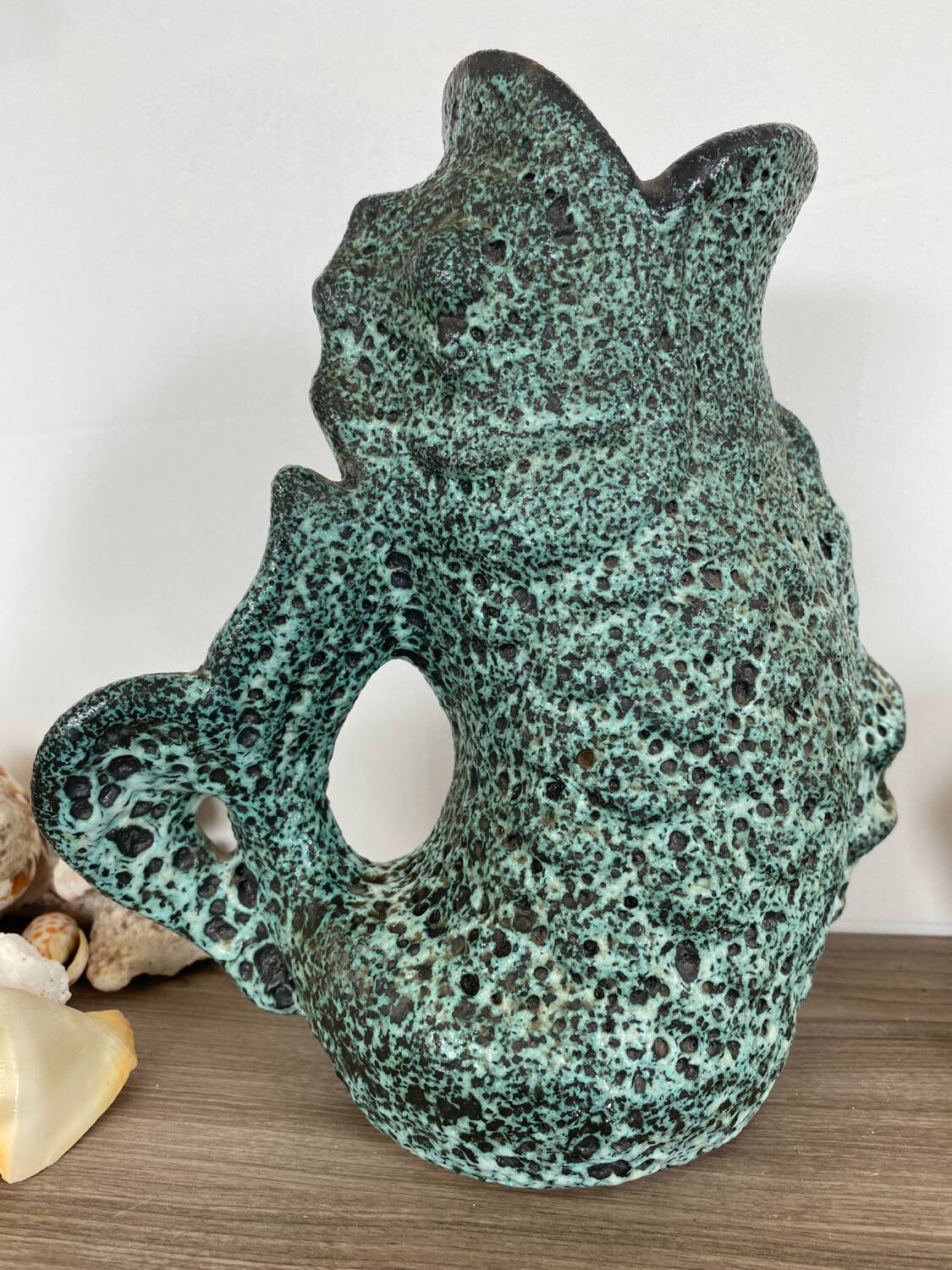 Vallauris zoomorphic fish vase