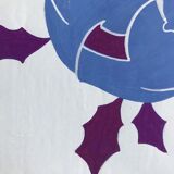 Original gouache on paper from Editions JEHLEM, floral decoration (roses), twentieth century, Paris