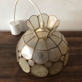 Vintage brass and mother-of-pearl suspension