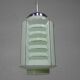 Art Deco pendant lamp with glass lantern shade, 1930s