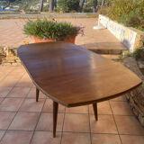 Coffee table with sirca system in oak from the 50s