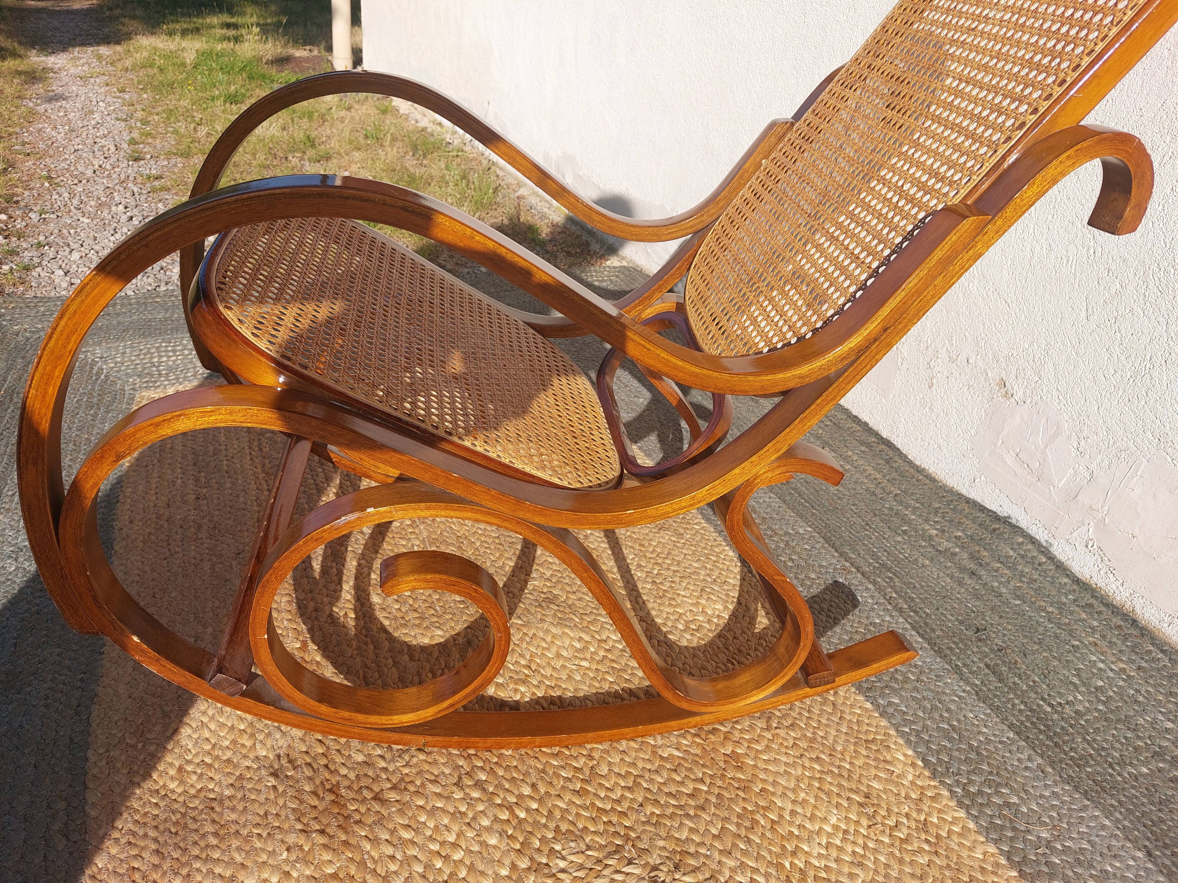 Rocking chair, rocking chair, cane
