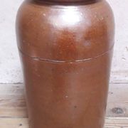 Pot grès terre vernissée H45 conserve ancien