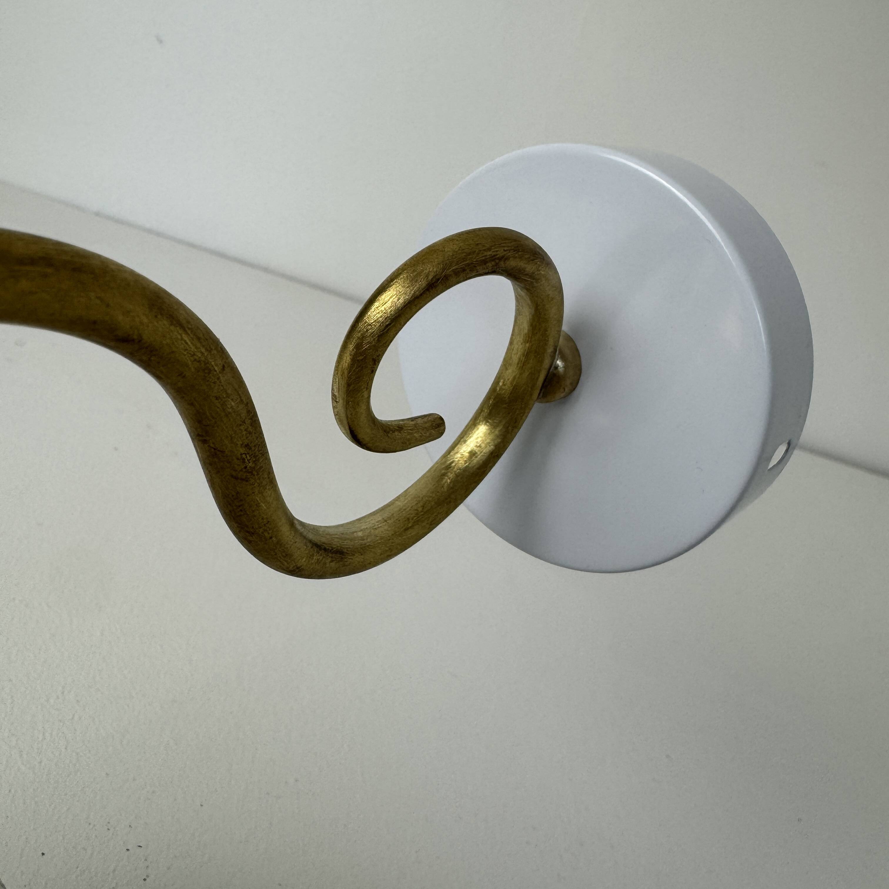 Pair of vintage granite glass wall lights