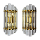 Pair of Venini wall lamps, Murano glass, Italy, 1970