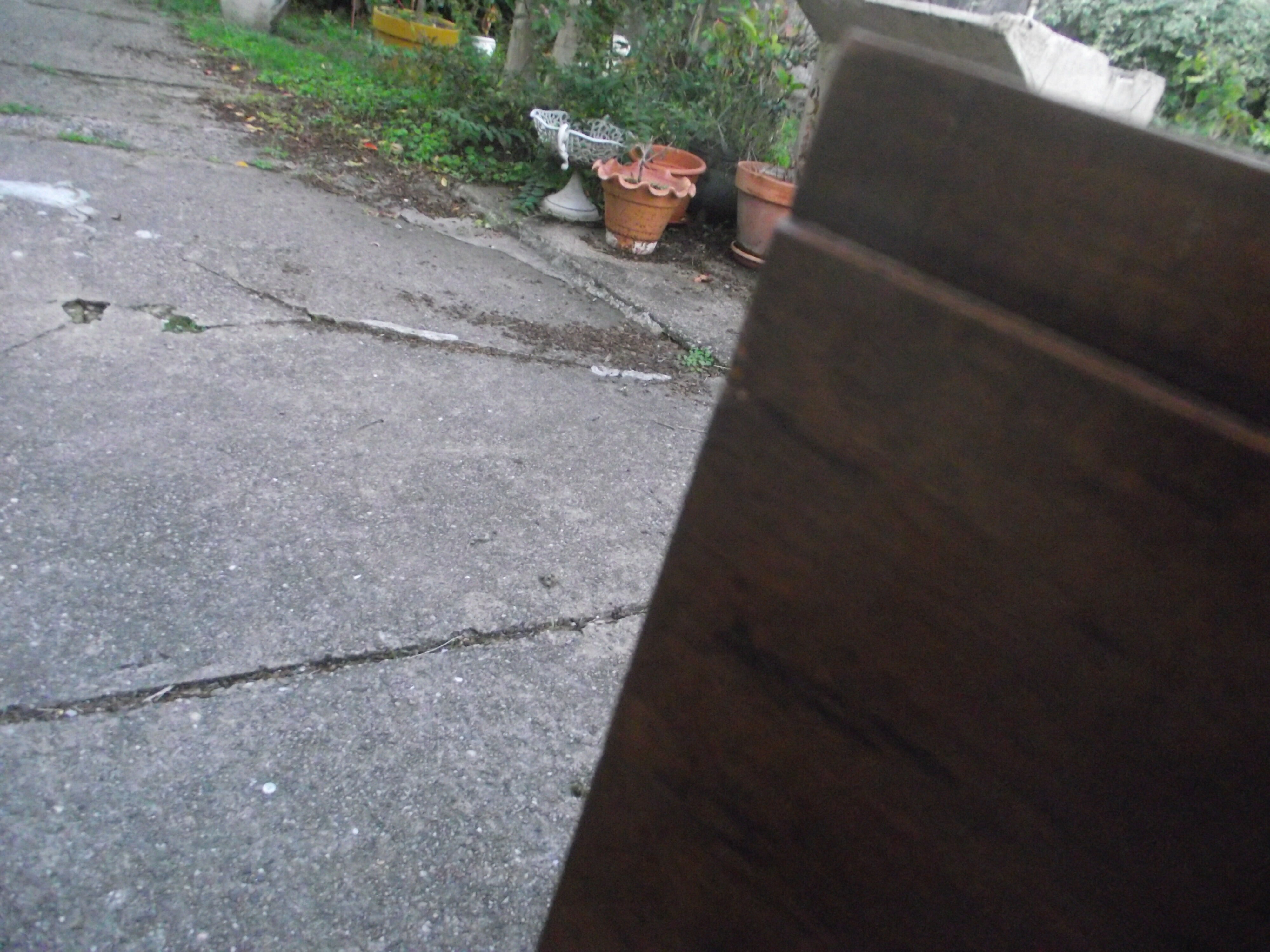 Art deco period bedside in walnut