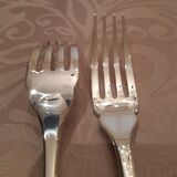 6 christofle Cluny fish forks, very good condition.