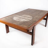 Coffee table in teak with tiles of Danish design, 1960s