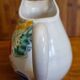 Vintage 50 cl Vallauris ceramic pitcher handmade with floral decor