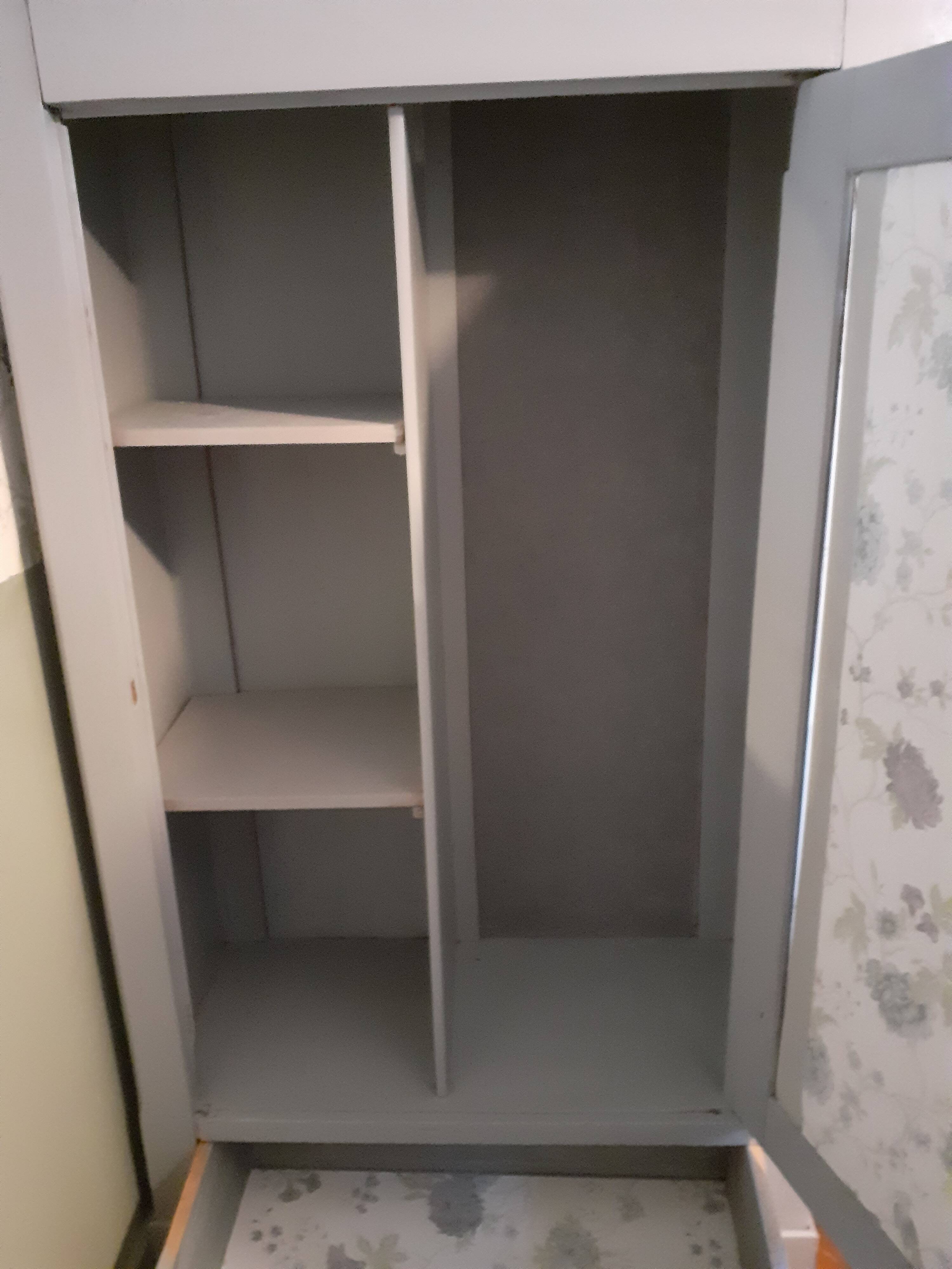 Vintage gray cabinet