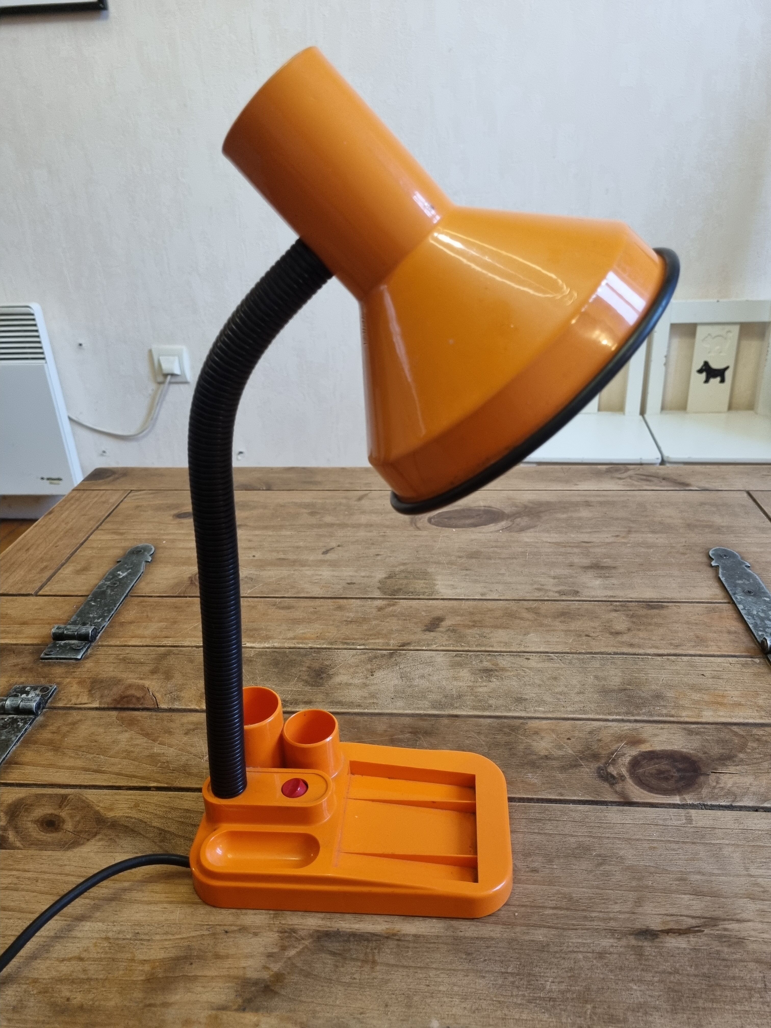 70s orange pop lamp