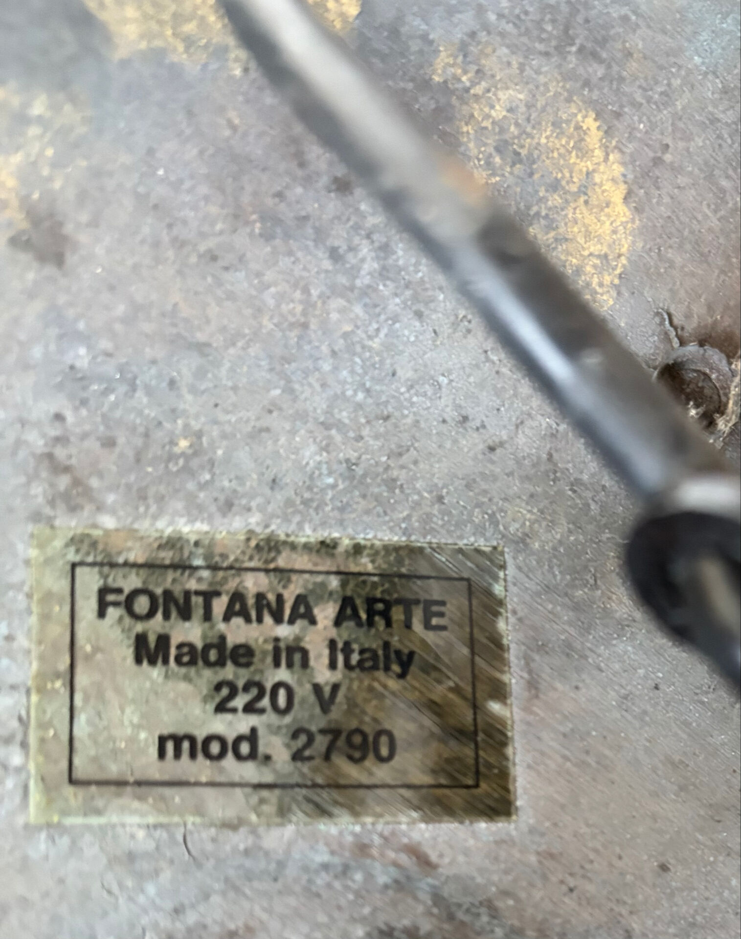 Lampadaire Fontana Arte 1980