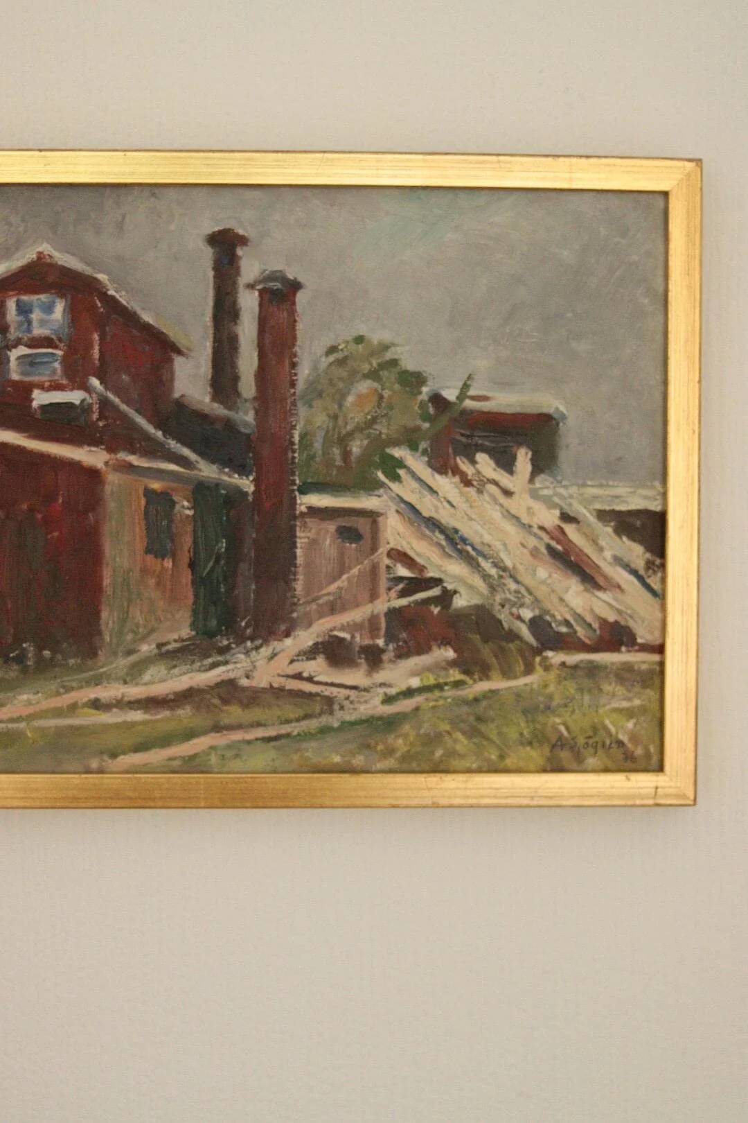 House in the countryside by Axel Sjögren