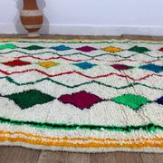 Tapis berbère marocain artisanal fait main 254 X 152 CM