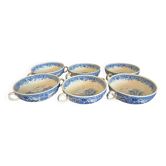 Set of 6 ceramic soup bowls by Villeroy & Boch, Burgenland model.