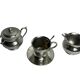 Selfish coffee service on a silver-plated metal tray, circa 1960