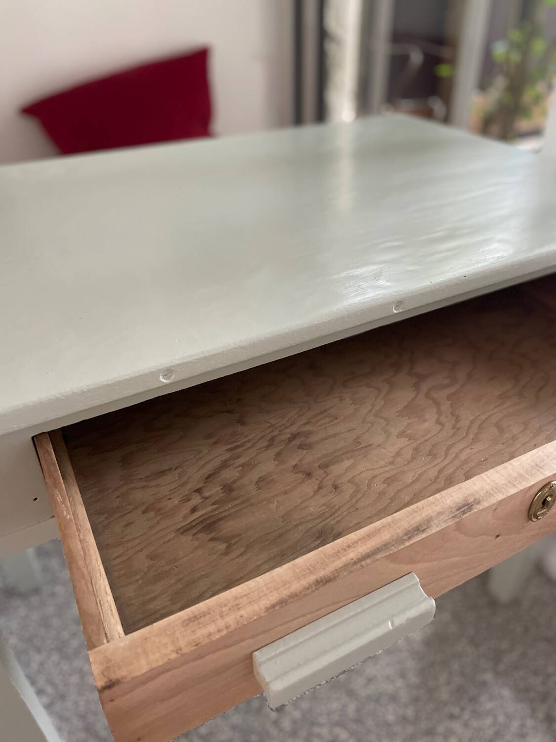 Painted wooden desk