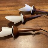 Scandinavian teak pendant light