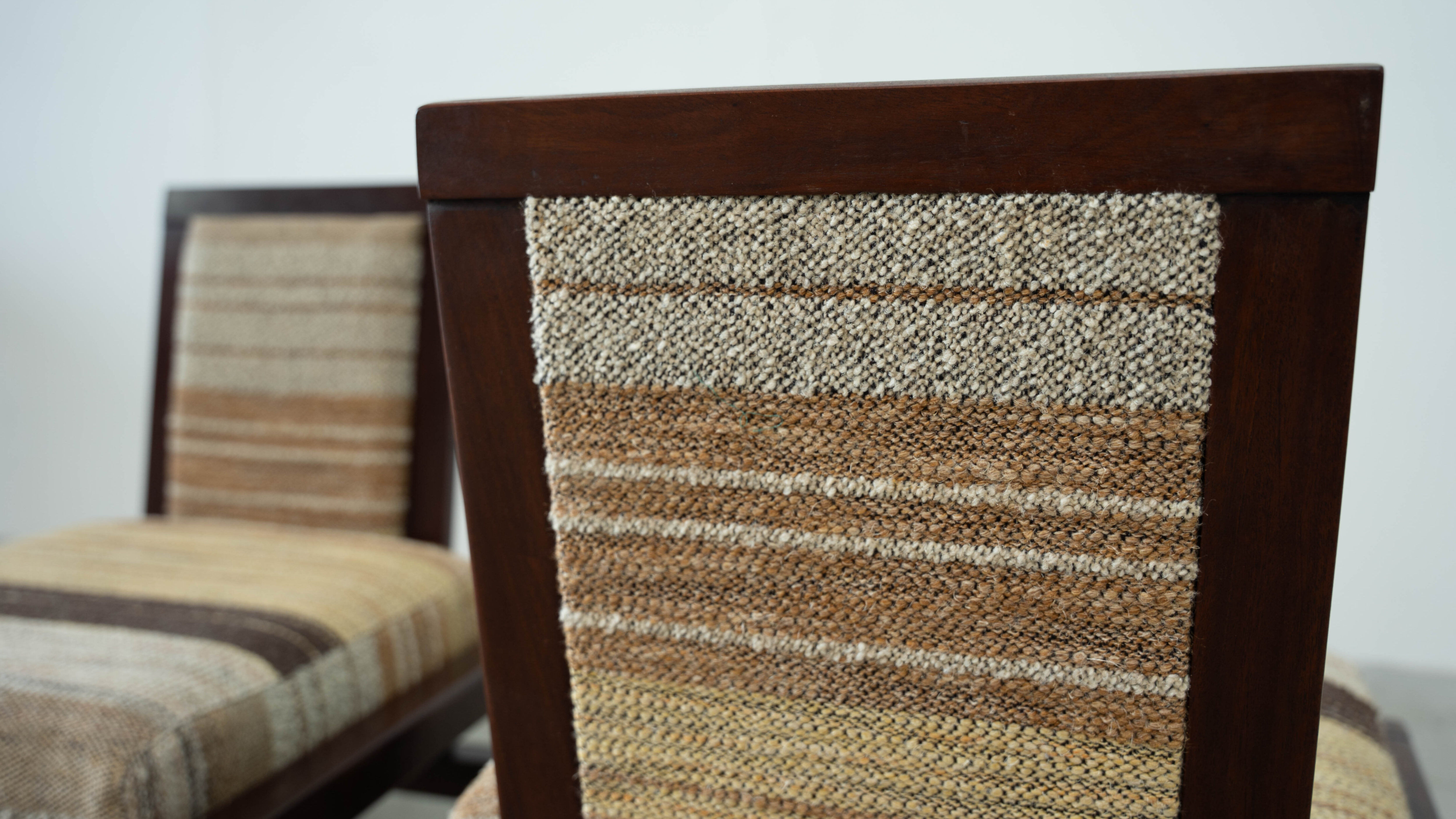 Set of two French lounge chairs