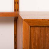 Poul Cadovius extra-large teak wall unit for Cado, 1960s.