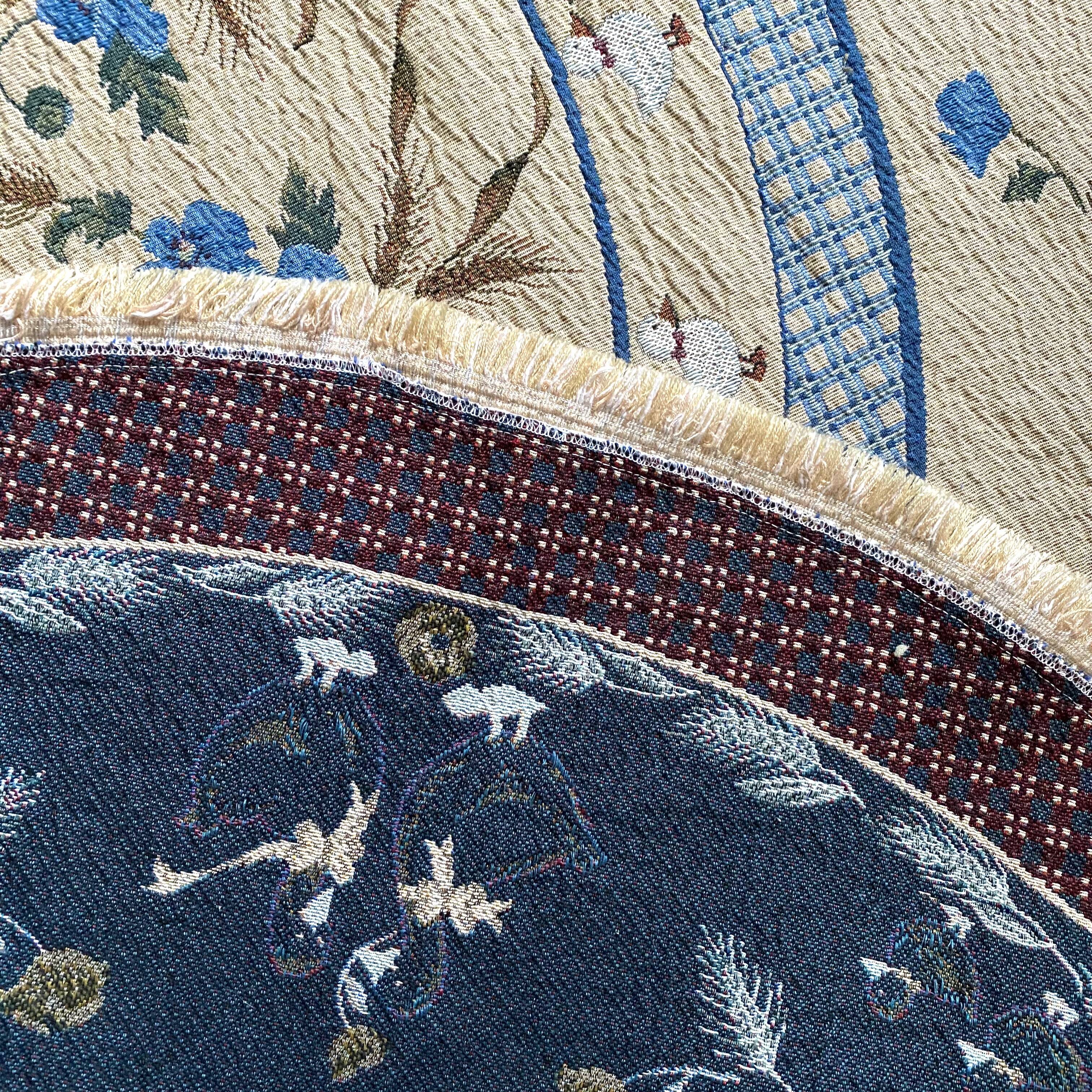 Round tablecloth flowers and geese 170 cm