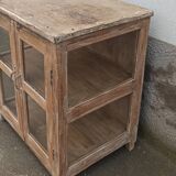 Cream white wooden display case