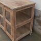 Vitrine en bois blanche crème