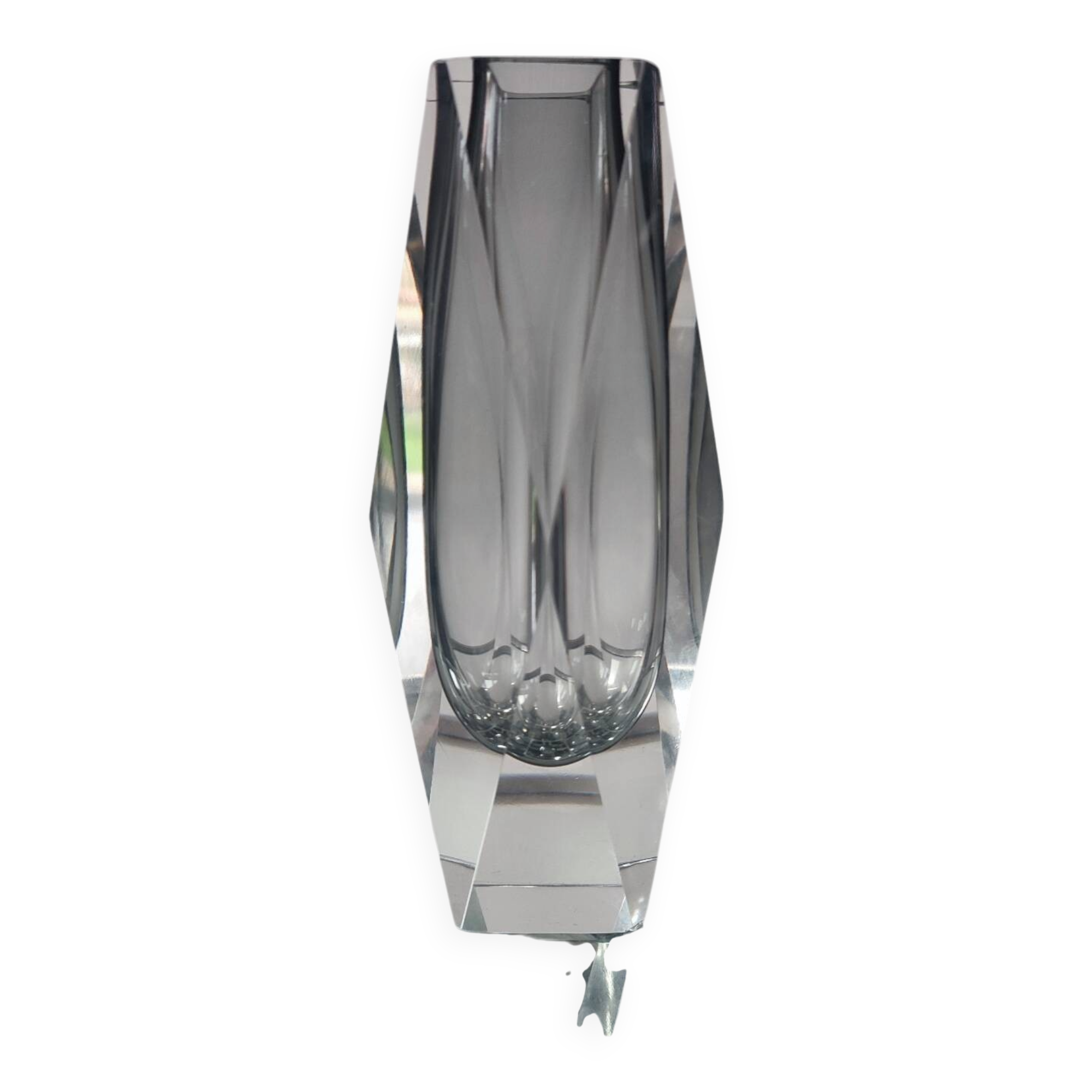 Sommerso vase Flavio Poli Seguso, Murano