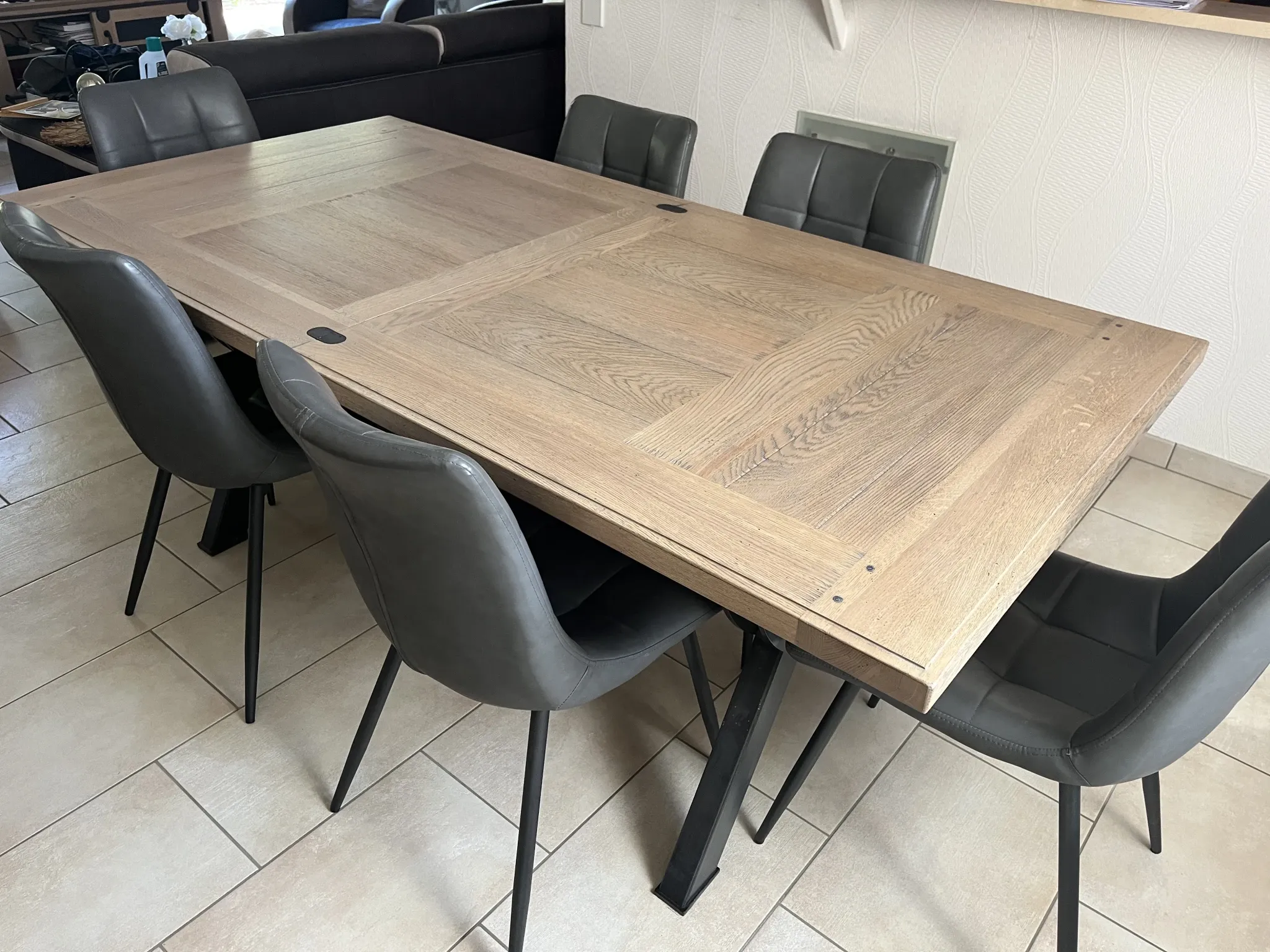 Dining table and chairs