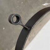 Vintage brutalist wrought iron candle holder by Boltze, 1970s.