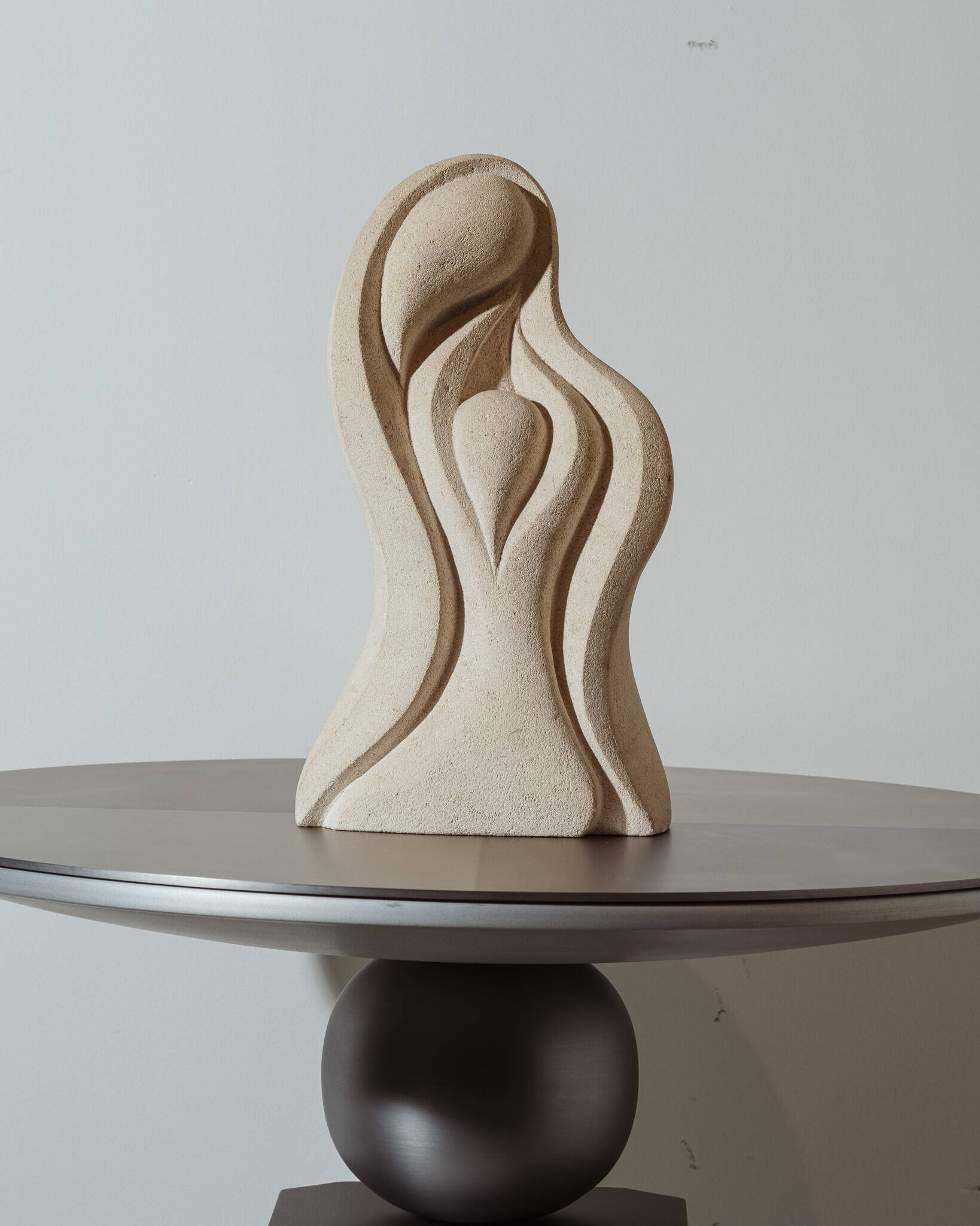 Travertine stone sculpture, Albert Tormos, 1980s