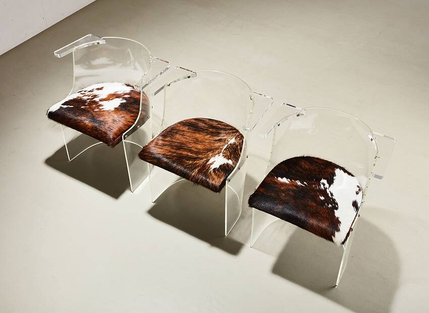 El Lissitzky Set of 3 D61 Chairs for Tecta Germany 1930s/1970s