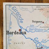 Rossignol school poster card "La Garonne / Le Rhône"
