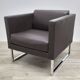 Tacchini brand brown leather armchair
