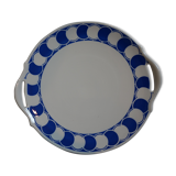 Digoin round blue pattern dish