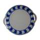 Digoin round blue pattern dish