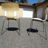 Pair of chairs Arne Jacobsen model 3103 Hammer Fritz Hansen