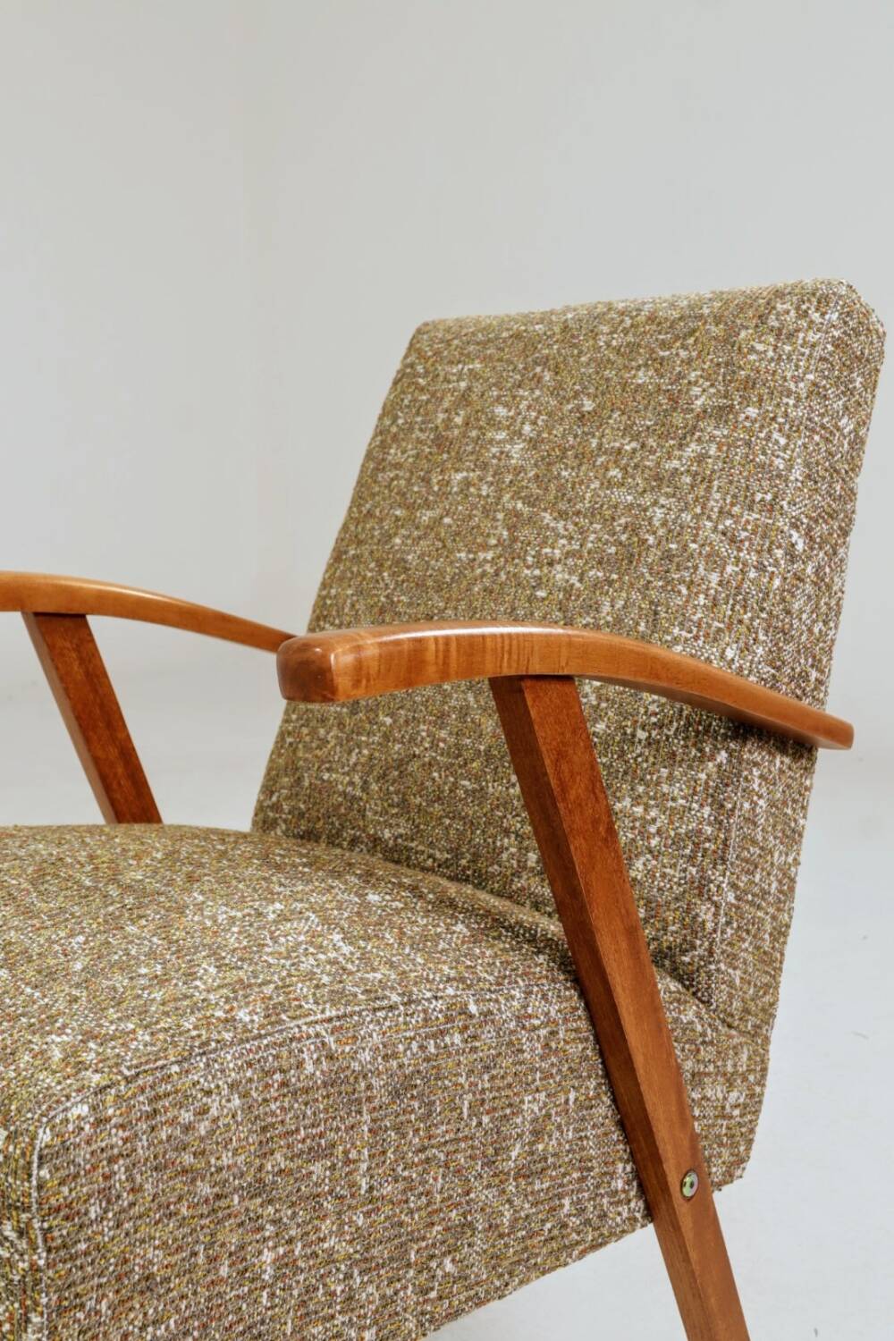 Vintage armchair modern design 1960 multicoloured