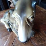 Large ceramic fawn or doe.