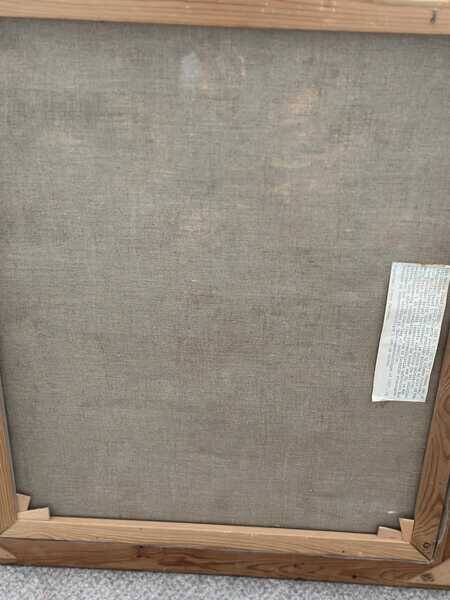 Original early century Swedish oil on canvas – "Tulips and Poppies" by Johan Jacobsson – vintage & framed 68 × 80 cm (26.8" × 31.5")