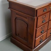 Large Pitch Pine Jewelry Counter/Cabinet, Paris, France, 1930s