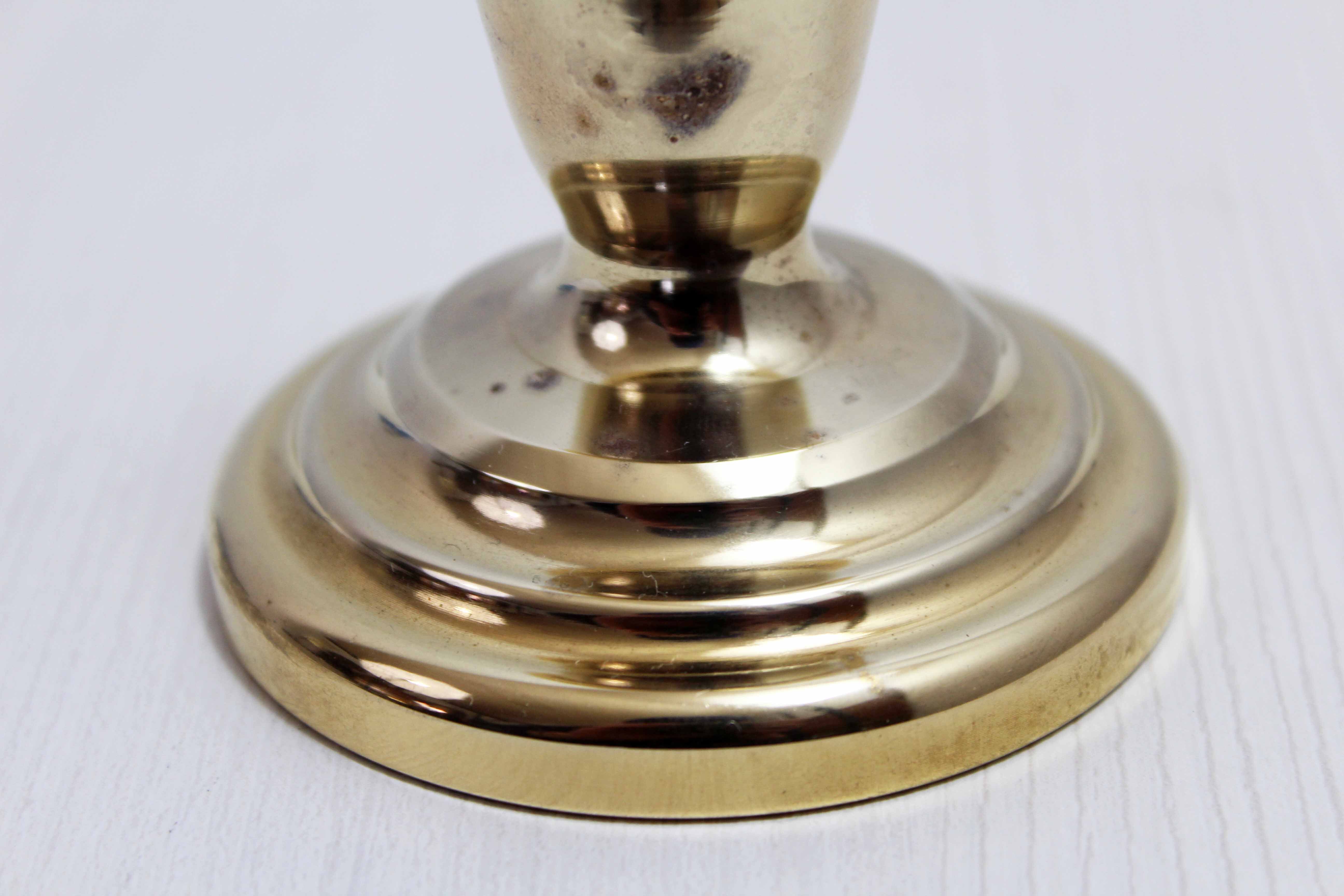 Solid brass candle holder 1950