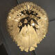 Lamp art deco style metal & crystal