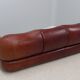 Vintage leather 3 seater sofa Mobil Girgi, 1970s
