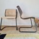 Pair of Strafor chairs from the 70s - bouclette fabric